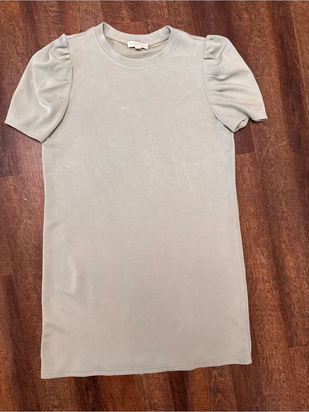 Cynthia Rowley Mint Puff Sleeve Shift Dress size Medium